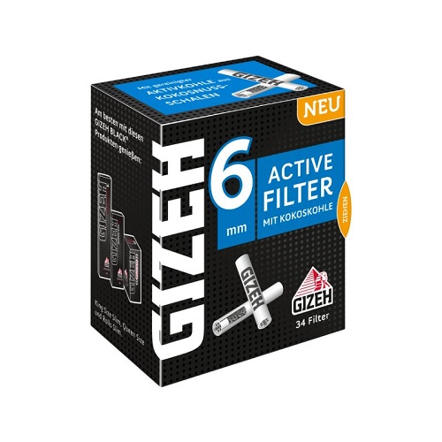 Gizeh Active Filter 6 mm 34 pcs.