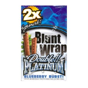 Blunt Wrap Platinum Mirtillo 25 x 2
