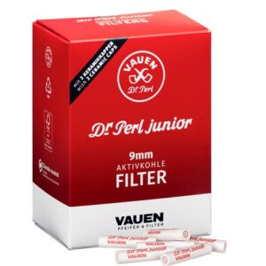 Vauen Dr. Perl Junior Active carbon 9 mm 180 pieces pipe filter
