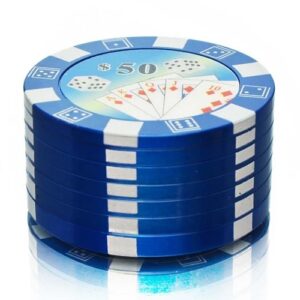 Grinder Poker blau  3 - teilig