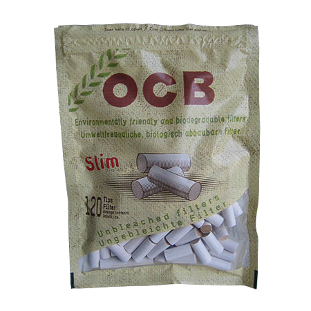 OCB Slim ECO Filter 120 pcs. Cigarette filters 