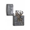 Zippo Gecko Emblem grigio Accendino 