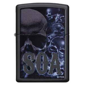 Zippo Sons of Anarchy SOA Skulls Color Printing Lighter