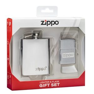 Zippo Geschenkset mit Feuerzeug und Flachmann