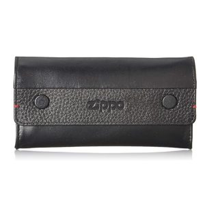 Zippo Nappa Tobacco Pouch Three Black