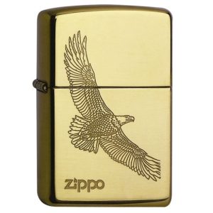 Zippo Eagle Design Brass Feuerzeug