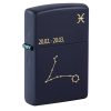 Zippo Fisch Pisces Navy Blue Matte Feuerzeug
