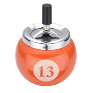 Schleuderaschenbecher Billard orange 13 DM 13