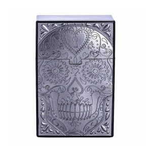 Zigaretten Clic Box Skull Grau KS