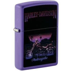 Zippo Harley Davidson Black Light 60007424 Feuerzeug