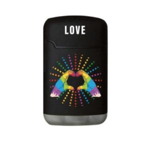 Easy Torch 8 Rubber Relief Pride Love Hands Jet Flame Feuerzeug