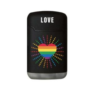 Easy Torch 8 Rubber Relief Pride Love Heart Jet Flame Feuerzeug